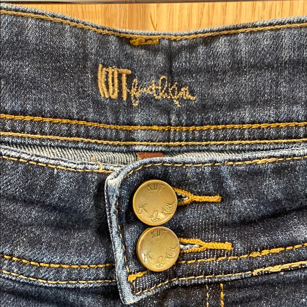 Kut from the Kloth Blue Cropped Ankle Jeans - Picture 2 of 6